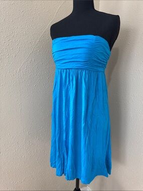 Body Central Strapless Turquoise Summer Dress